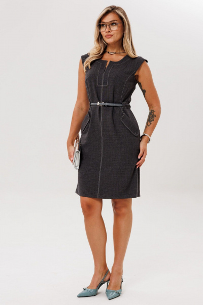 Сарафан Anelli 1699 шотландский_серый - фото 1