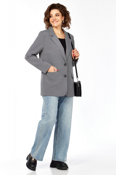 Жакет Matini 4.1582/1 темно-серый - фото 9