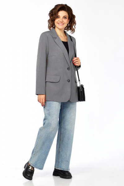 Жакет Matini 4.1582/1 темно-серый - фото 7