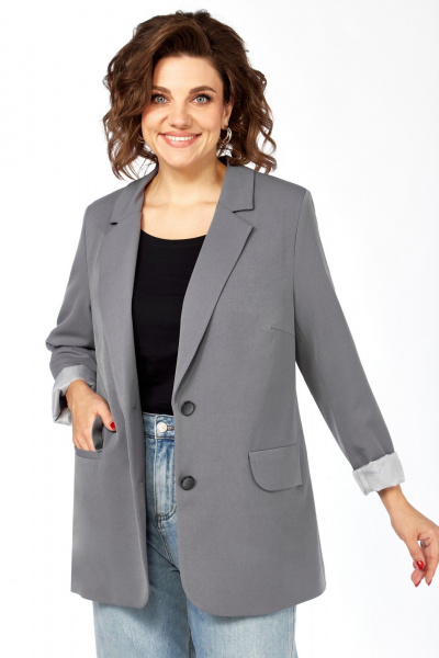 Жакет Matini 4.1582/1 темно-серый - фото 2