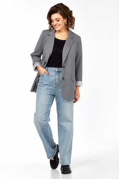 Жакет Matini 4.1582/1 темно-серый - фото 4