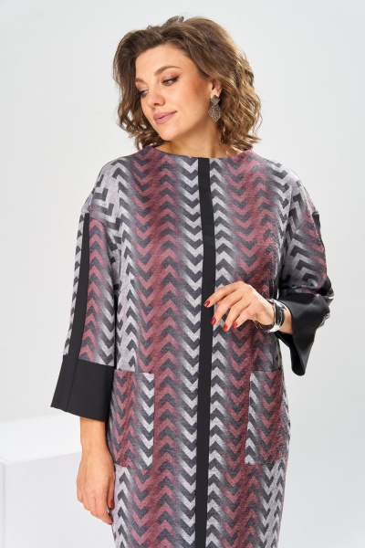 Платье Romanovich Style 1-2459 серо-розовый - фото 9