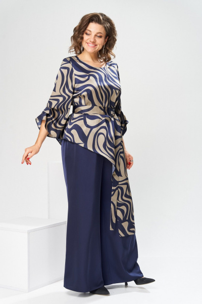 Брюки, туника Romanovich Style 2-2750 дизайн/синий - фото 8