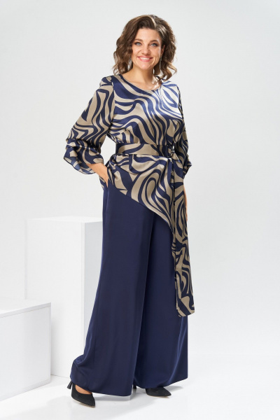 Брюки, туника Romanovich Style 2-2750 дизайн/синий - фото 4