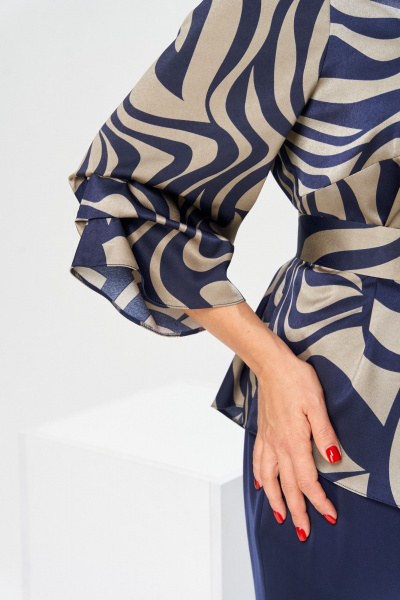 Брюки, туника Romanovich Style 2-2750 дизайн/синий - фото 12