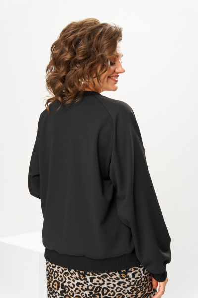 Джемпер, юбка Romanovich Style 2-2845 черный/леопард - фото 9
