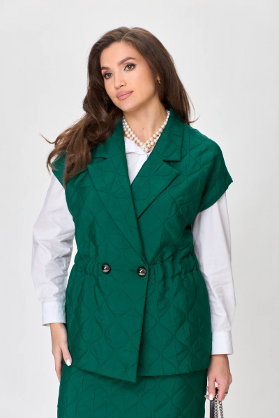 Жилет, юбка Anastasia 1171.1 зеленый - фото 6