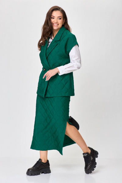 Жилет, юбка Anastasia 1171.1 зеленый - фото 5