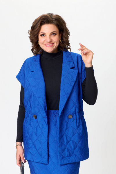 Жилет, юбка Anastasia 1171.1 индиго - фото 4