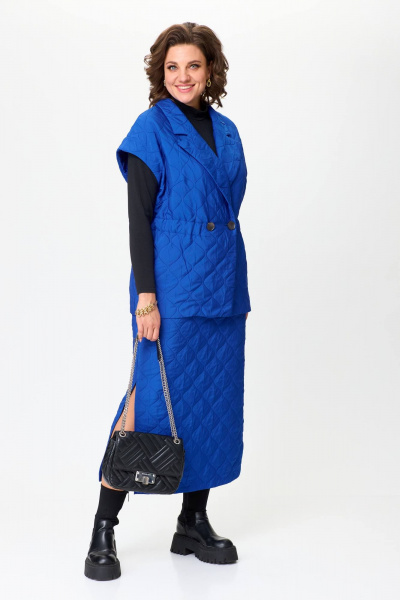 Жилет, юбка Anastasia 1171.1 индиго - фото 2