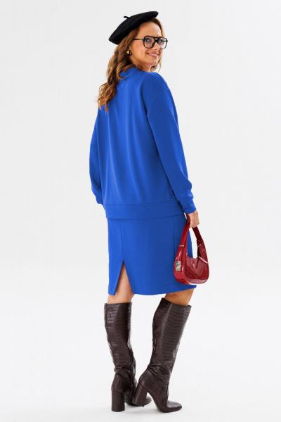 Кардиган, юбка Anastasia 1195.1 василек - фото 3