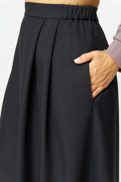 Бомбер, юбка Aira Style 24130 тауп-черный - фото 3