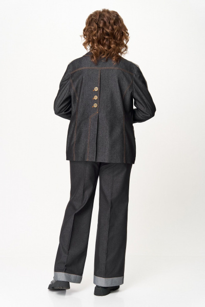 Брюки, жакет Aira Style 24239 графит - фото 15