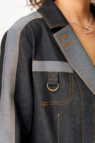 Брюки, жакет Aira Style 24239 графит - фото 4