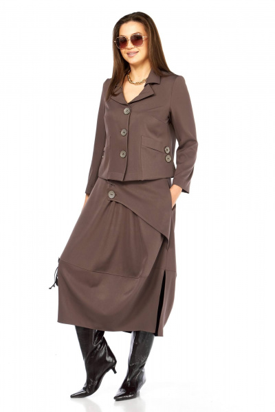 Блуза, юбка Taita plus 2525 капучино - фото 6