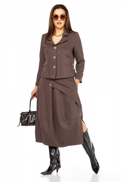 Блуза, юбка Taita plus 2525 капучино - фото 5