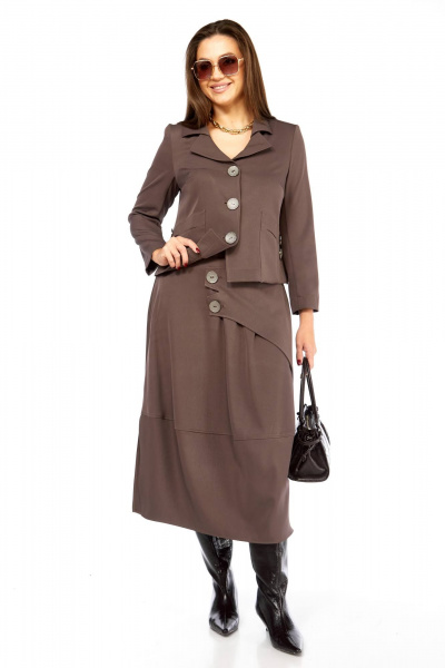 Блуза, юбка Taita plus 2525 капучино - фото 4