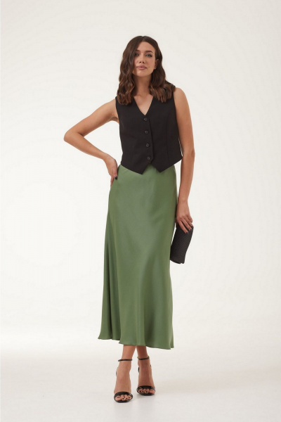 Юбка T.N.D М347 хаки - фото 5