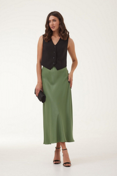 Юбка T.N.D М347 хаки - фото 2