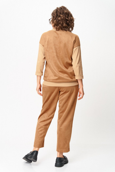 Брюки, джемпер Michel chic 1432 светло-коричневый - фото 5