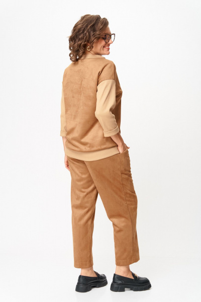 Брюки, джемпер Michel chic 1432 светло-коричневый - фото 4