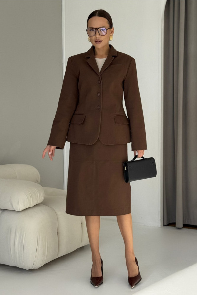 Жакет DAVA 3235 шоколад - фото 8