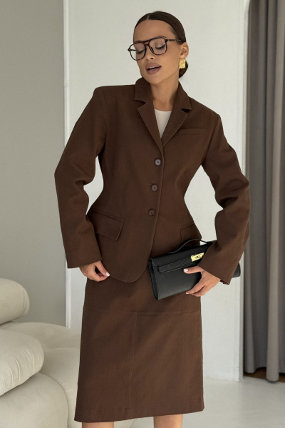 Жакет DAVA 3235 шоколад - фото 2