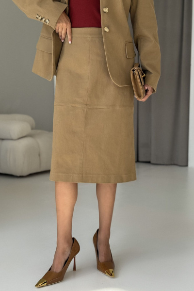 Юбка DAVA 5235 бежевый - фото 12