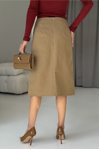 Юбка DAVA 5235 бежевый - фото 6