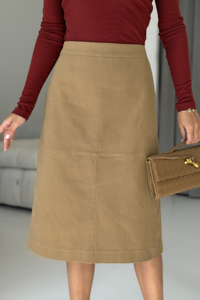 Юбка DAVA 5235 бежевый - фото 3