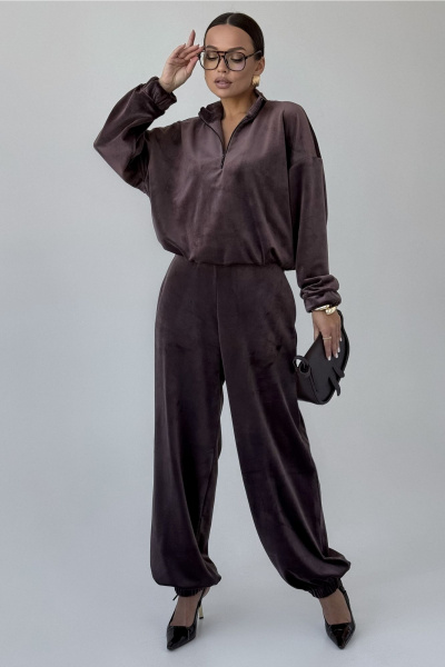 Брюки, джемпер DAVA 2234 шоколадный - фото 3