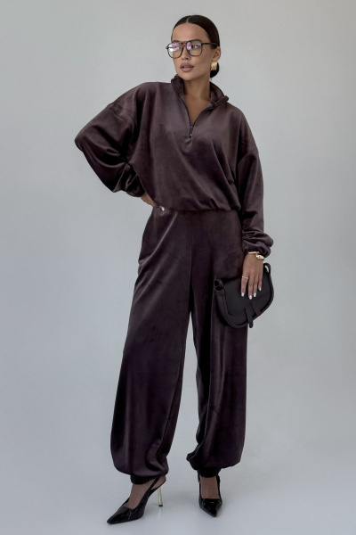 Брюки, джемпер DAVA 2234 шоколадный - фото 2