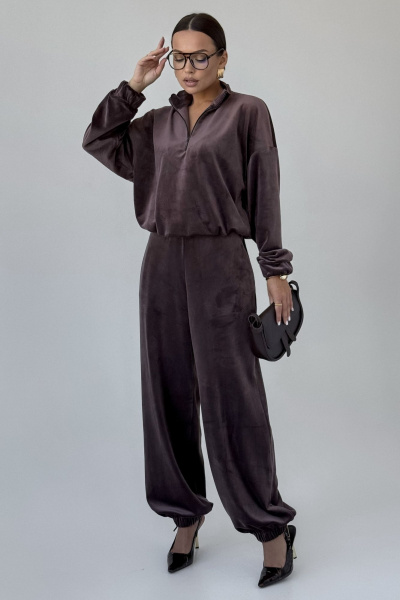 Брюки, джемпер DAVA 2234 шоколадный - фото 1