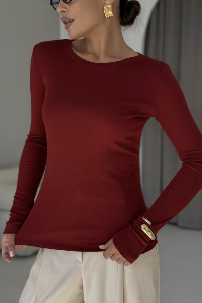 Джемпер DAVA 4230 бордо - фото 13