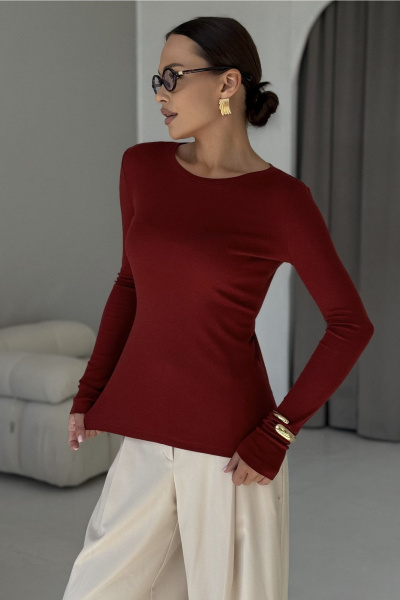 Джемпер DAVA 4230 бордо - фото 12