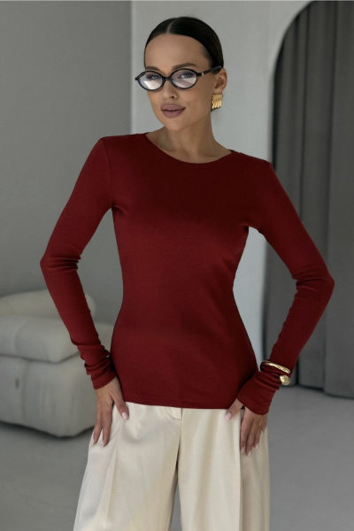 Джемпер DAVA 4230 бордо - фото 11