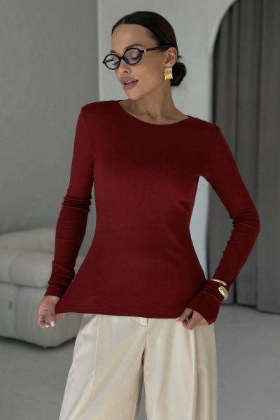 Джемпер DAVA 4230 бордо - фото 10