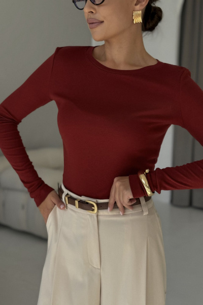 Джемпер DAVA 4230 бордо - фото 9