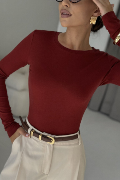 Джемпер DAVA 4230 бордо - фото 8