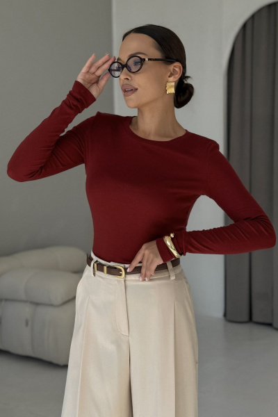 Джемпер DAVA 4230 бордо - фото 1