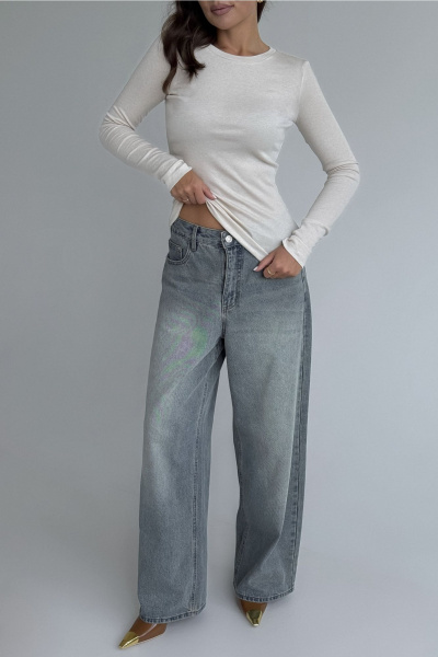 Джемпер DAVA 4230 бежевый - фото 6