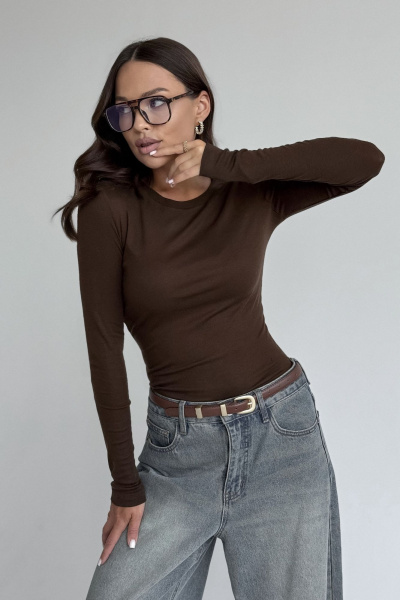 Джемпер DAVA 4230 шоколад - фото 5