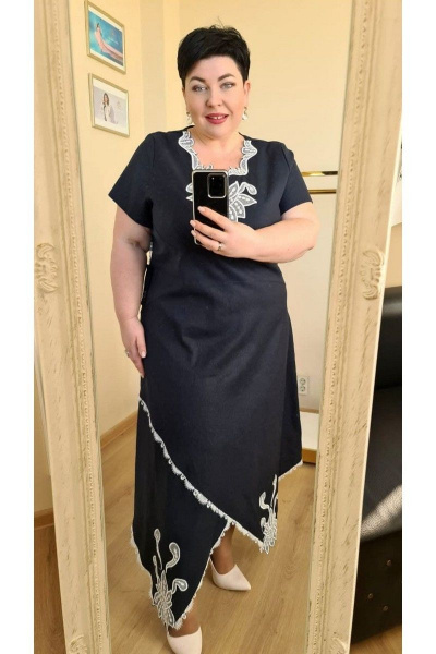 Платье Vittoria Queen 14073/1 синий - фото 2