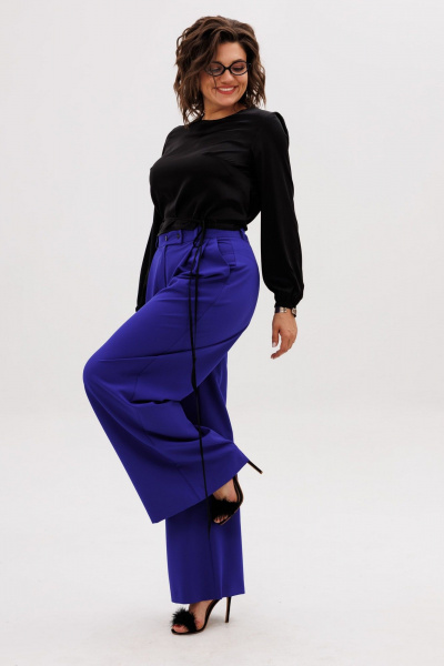 Брюки Anelli 1220 магия_ультрамарина - фото 9
