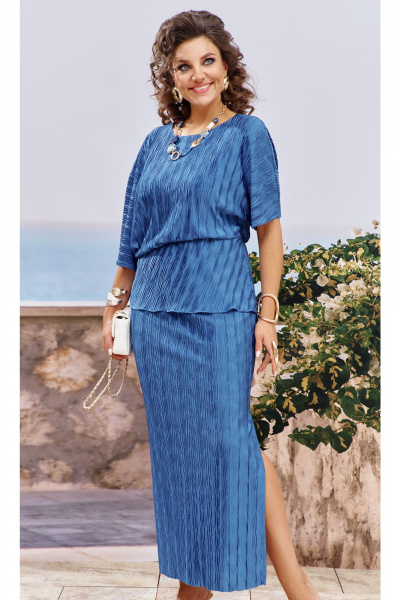 Платье Vittoria Queen 26283/1 синий - фото 2
