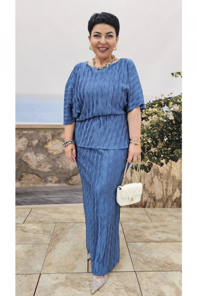 Платье Vittoria Queen 26283/1 синий - фото 5