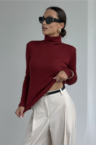 Джемпер DAVA 4231 бордо - фото 9