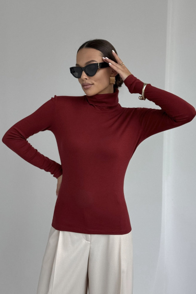 Джемпер DAVA 4231 бордо - фото 8