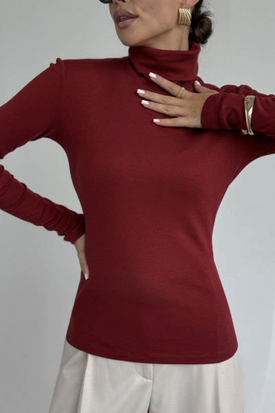 Джемпер DAVA 4231 бордо - фото 7