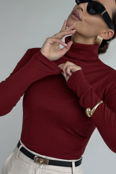 Джемпер DAVA 4231 бордо - фото 6